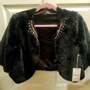 Haani Faux Fur Shrug